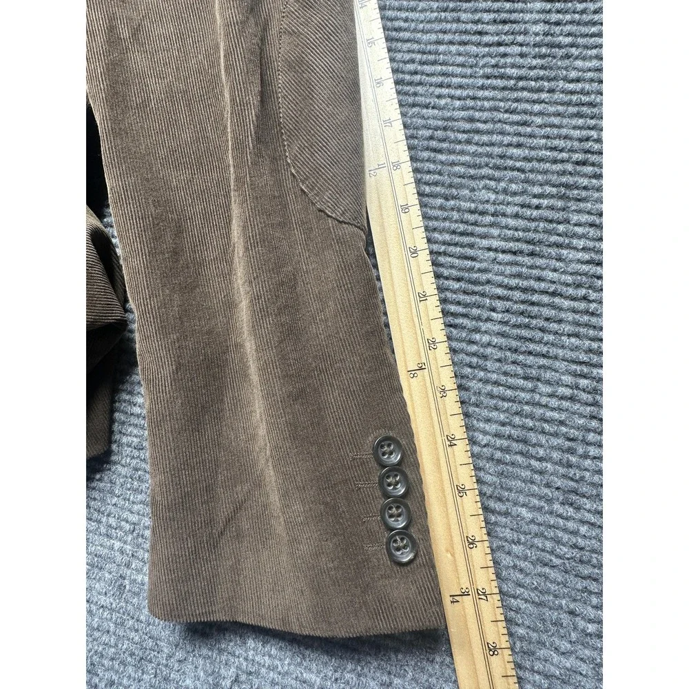 Stafford Blazer Mens 44‎ Long Brown Corduroy Sport Coat Classic Fit 2 Button